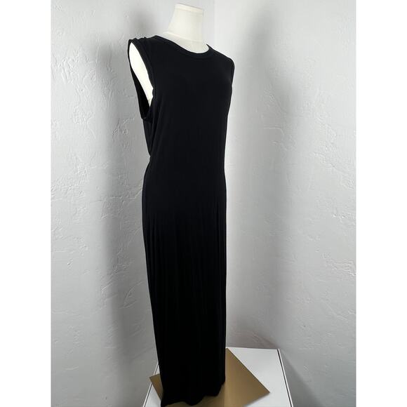 ENZA COSTA JERSEY KNIT MAXI SLEEVELESS DRESS Twisted back - Picture 3 of 6
